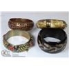 Image 1 : LADIES UNIQUE VINTAGE BANGLES IN BLACK BAG