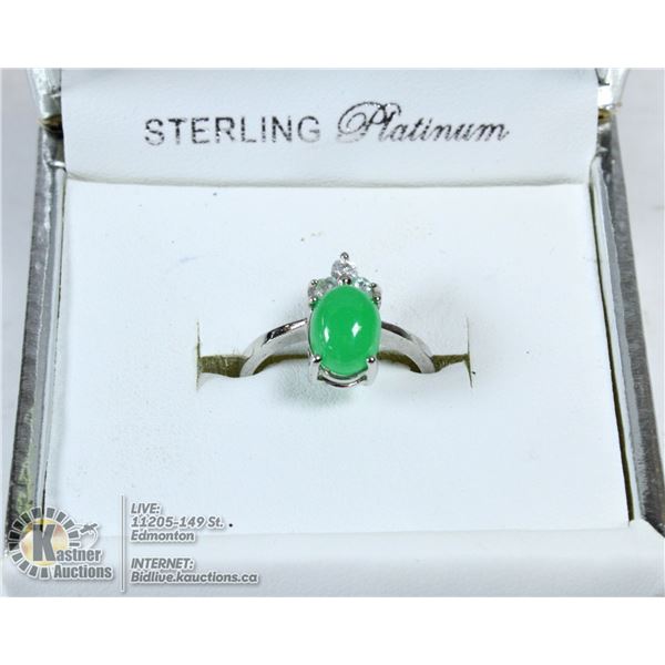 JADE RING IN BOX