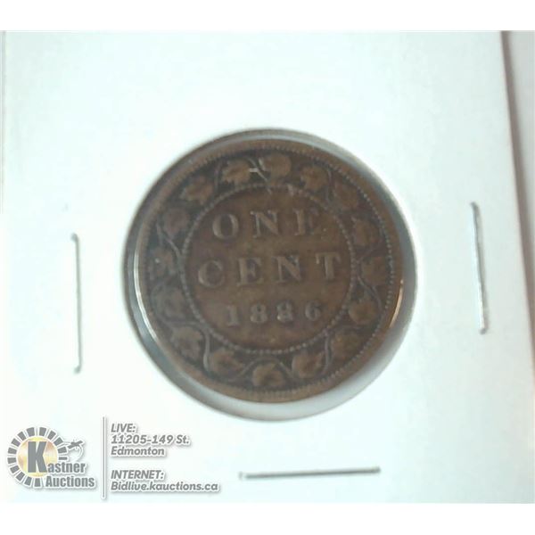 1886 VICTORIAN CANADA LARGE CENT