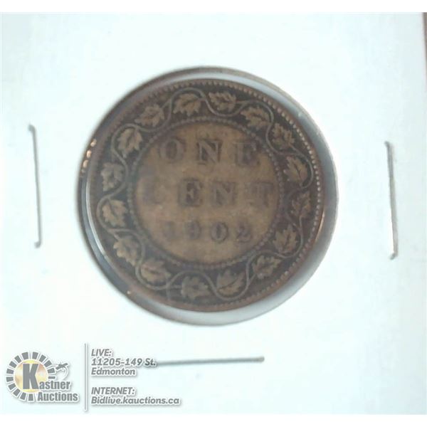 1902 EDWARDIAN CANADA LARGE CENT
