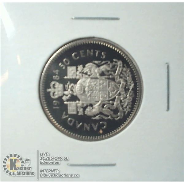 1984 PROOF CANADA 50 CENT COIN