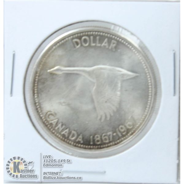 1967 CANADA CENTENNIAL SILVER DOLLAR