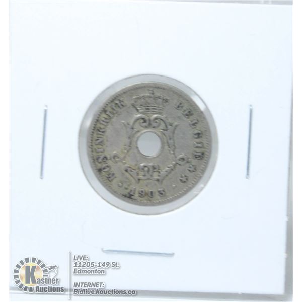 BELGIUM 1903 10 CENT COIN