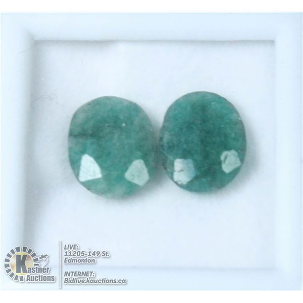 #75-GREEN EMERALD GEMSTONES OVAL 7.5CT