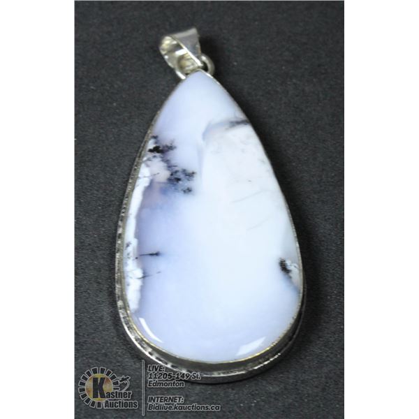 #202- NATURAL DENTRIC OPAL PENDANT