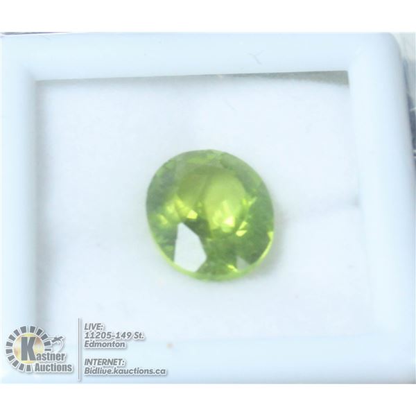 #67-GREEN PERIDOT GEMSTONES 3.30CT