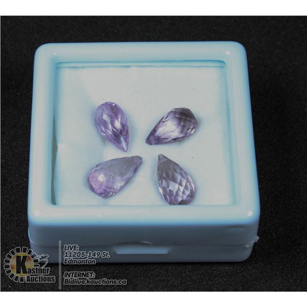 #35-PURPLE AMETHYST GEMSTONES 10.55CT