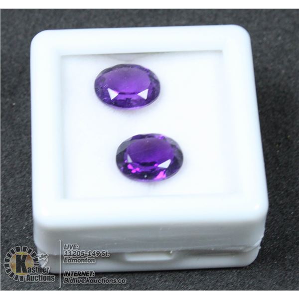 #31-PURPLE AMETHYST GEMSTONES OVAL 3.45CT
