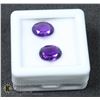 Image 1 : #31-PURPLE AMETHYST GEMSTONES OVAL 3.45CT
