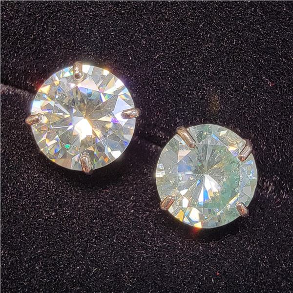 MZ7-2 14K  MOISSANITE EARRINGS