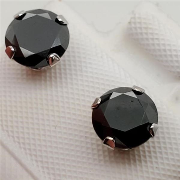 MZ7-18 10K  BLACKMOISSANITE EARRINGS