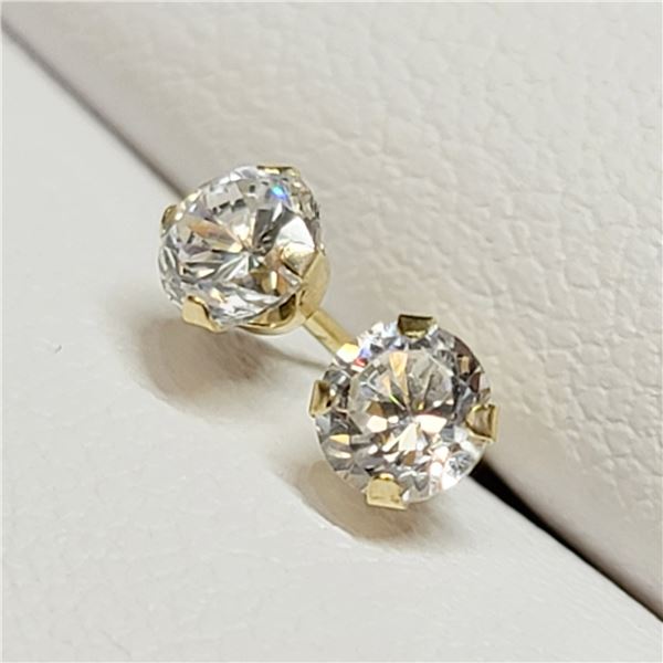 MZ7-30 14K  CZ EARRINGS