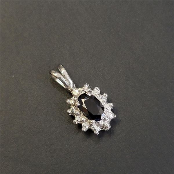 MZ7-37 14K  SAPPHIRE PENDANT