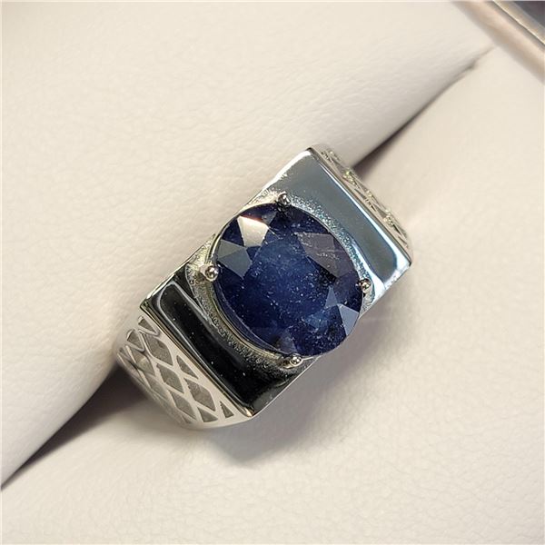 MZ7-48 SILVER SAPPHIRE RING