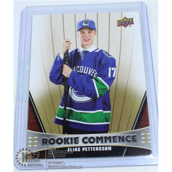 2018-19 UPPER DECK ELIAS PETTERSON ROOKIE COMMENCE