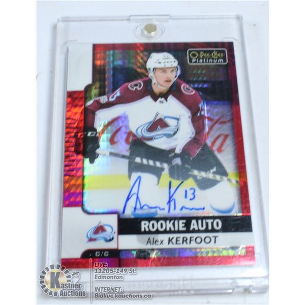 2018-19 OPC PLATINUM ALEX KERFOOT ROOKIE RED