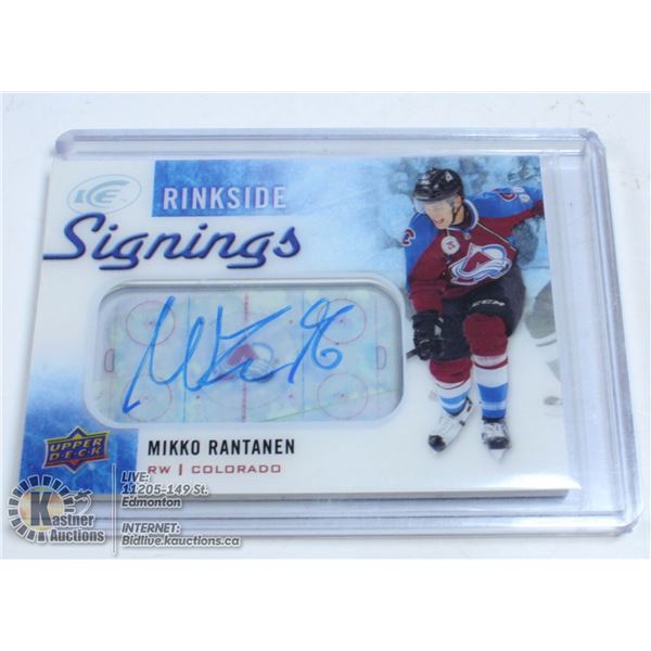 2015-16 UPPER DECK ICE MIKKO RANTANEN RINKSIDE