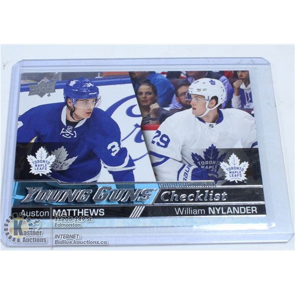 2016-17 UPPER DECK AUSTON MATRHEWS/ NYLANDER