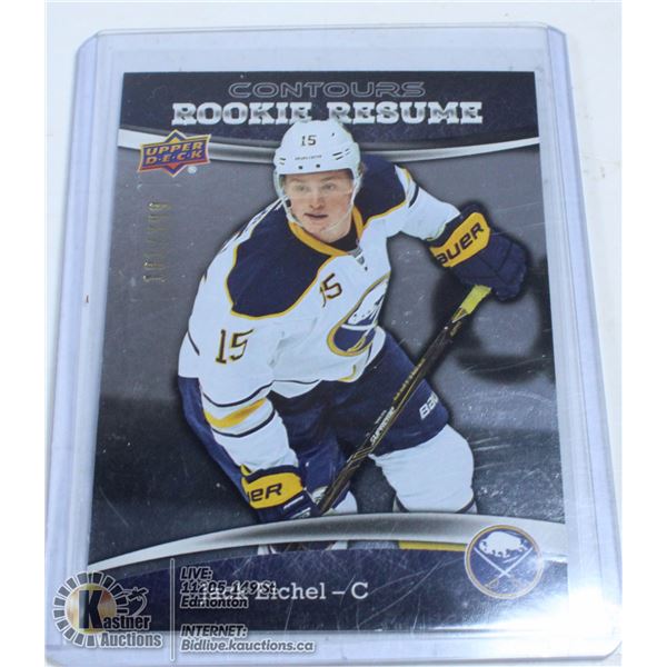 2015-16 UD CONTOURS JACK EICHEL ROOKIE RESUME