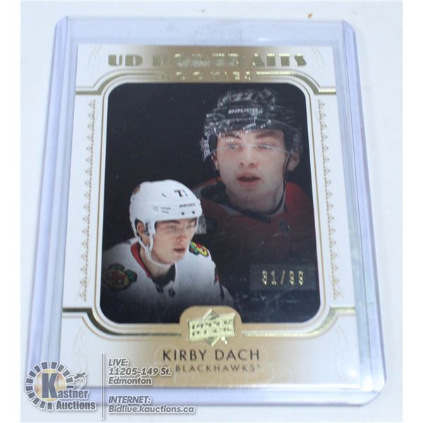 2019-20 UPPER DECK KIRBY DACH UD PORTRIATS GOLD