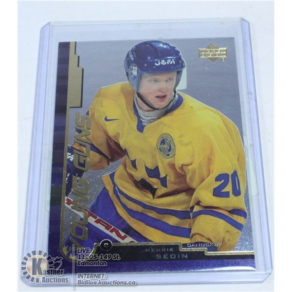 1999-00 UPPER DECK HENRIK SEDIN YOUNG GUNS