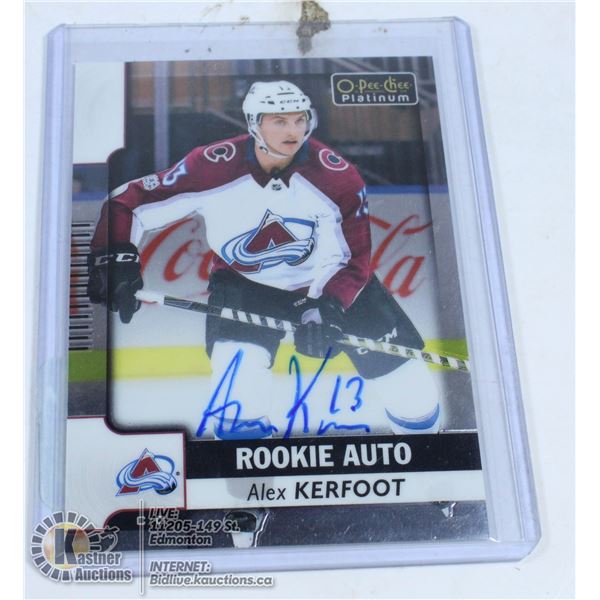 2017-18 ALEX KERFOOT ROOKIE AUTO