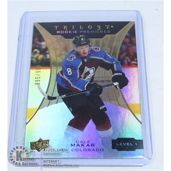 2019-20 TRILOGY CALE MAKAR ROOKIE PREMIERS LEVEL 1