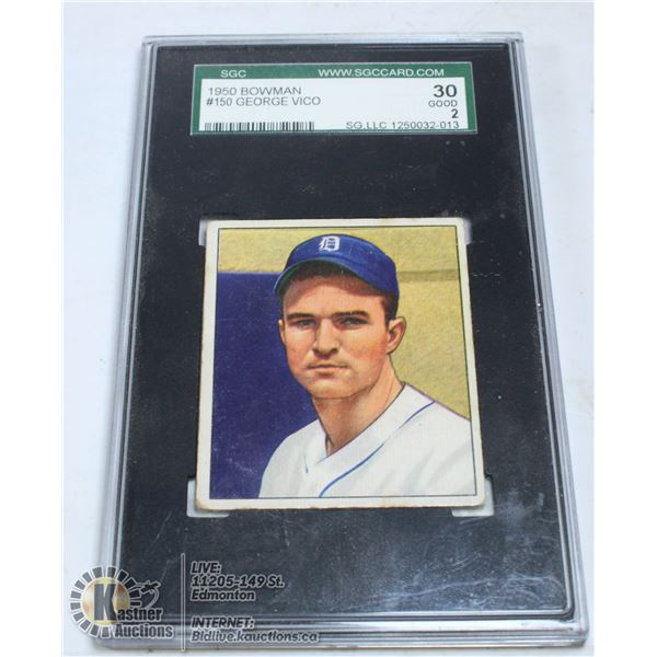 1950 BOWMAN GEORGE VICO SGC GRADED
