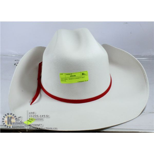 SMITHBILT WHITE COWBOY HAT SIZE XL