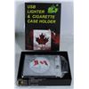 Image 1 : USB LIGHTER & CIGARETTE CASE HOLDER