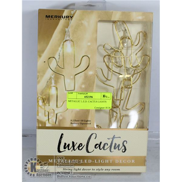 METALLIC L.E.D. CACTUS LIGHTS