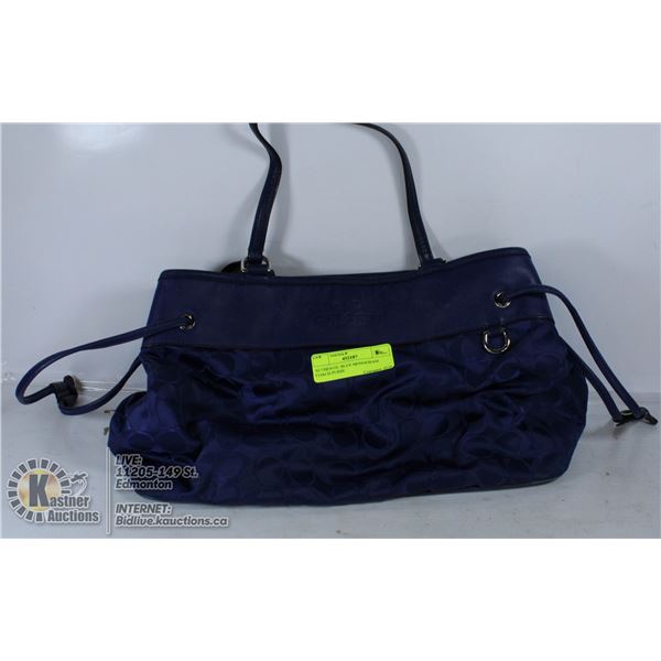 AUTHENTIC BLUE MONOGRAM COACH PURSE