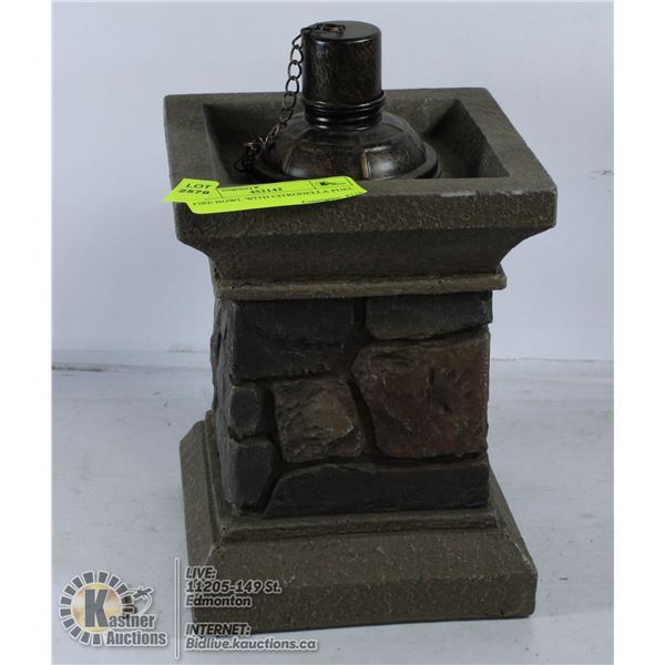 FIRE BOWL WITH CITRONELLA FUEL