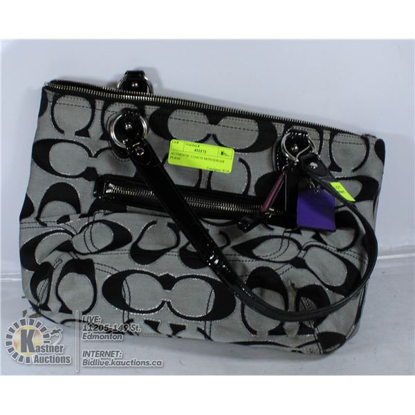 AUTHENTIC COACH MONOGRAM PURSE