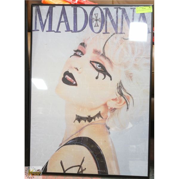 MADONNA FRAMED PICTURE 28" X 20"