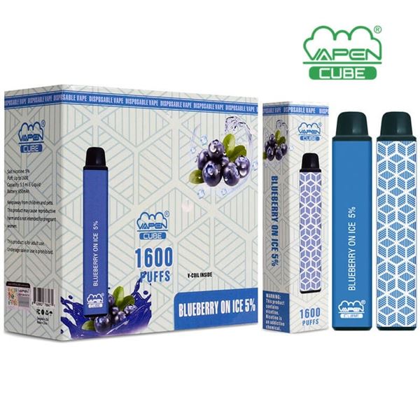 ONE 1600 PUFFS VAPEN CUBE 5% BLUEBERRY ON ICE