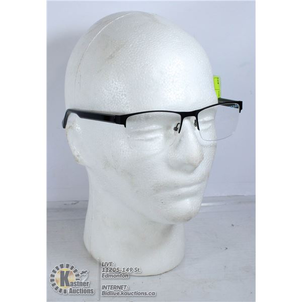 NEW C ZONE EYEGLASS FRAMES E5200 BLACK 55-18-145