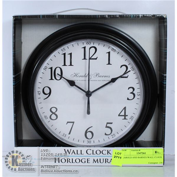 HAROLD AND BARNES WALL CLOCK
