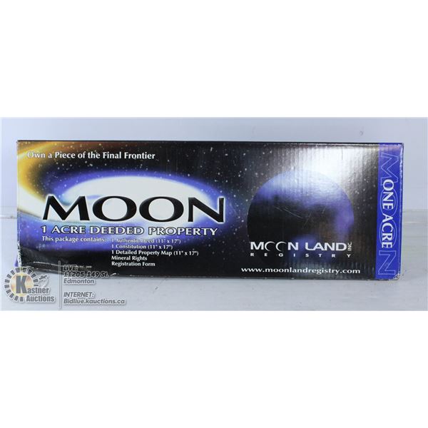1 ACRE MOON DEED TO PROPERTY ON THE MOON