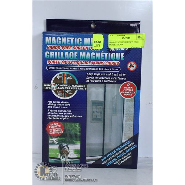 MAGNETIC MESH HANDS FREE SCREEN DOOR