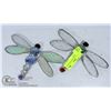 Image 1 : 2 VINTAGE HANDMADE DRAGONFLY DECORATIONS