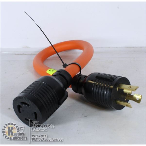 NEMA L5-30P 125V EXTENSION WITH L14-30R 125/250V