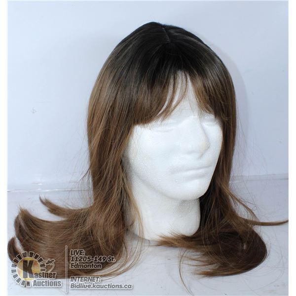 22'' LONG SYNTHETIC WIG RICH BROWN