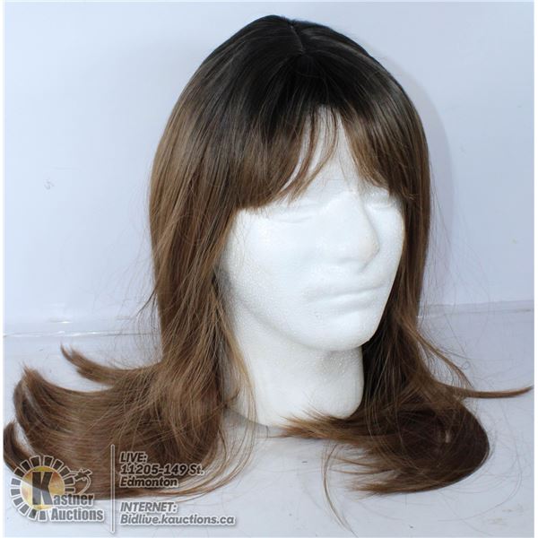 22'' LONG SYNTHETIC WIG RICH BROWN