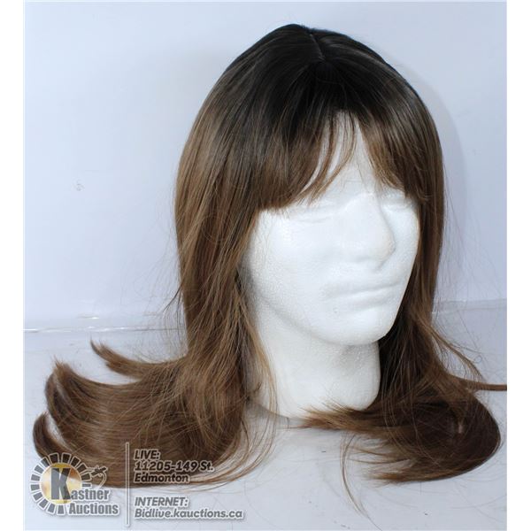 22'' LONG SYNTHETIC WIG RICH BROWN