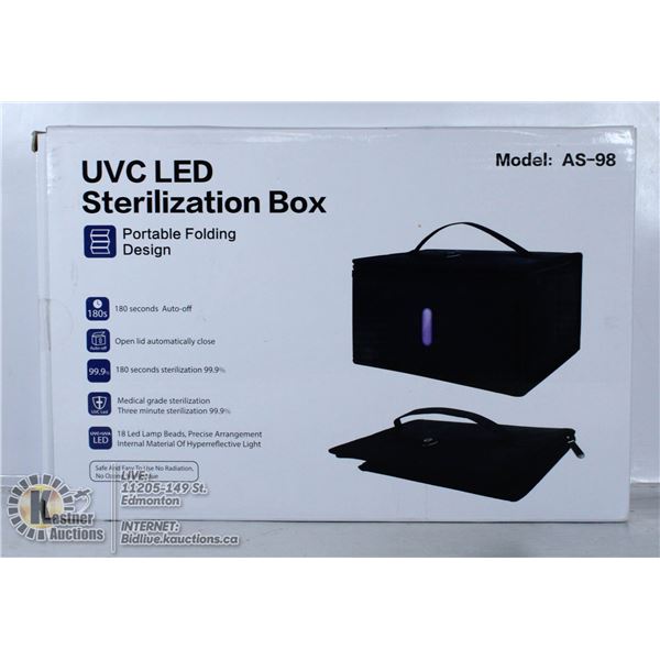 UVC LED STERILIZATION BOX PORTABLE FOLDING DESIGN