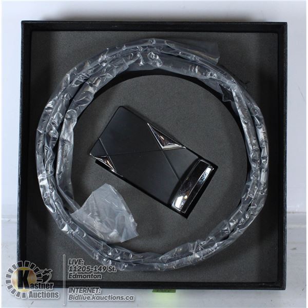 IWALOUGES MENS BELT SET. 45" LENGTH