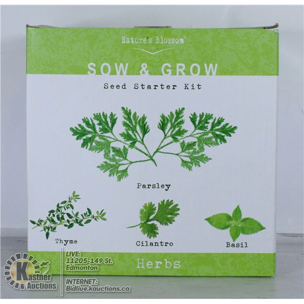 SOW AND GROW SEED STARTER KIT.