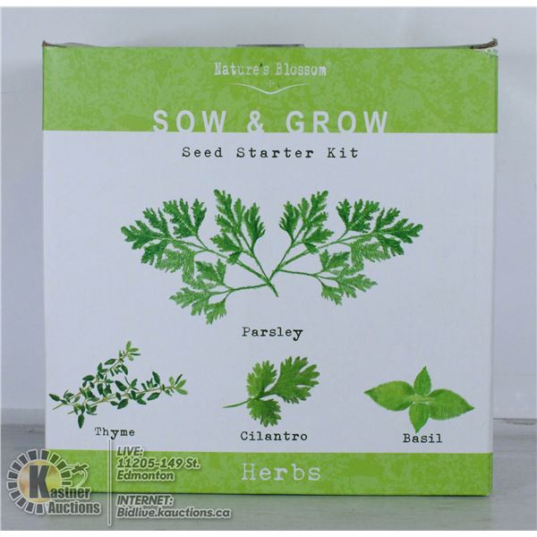 SOW AND GROW SEED STARTER KIT.