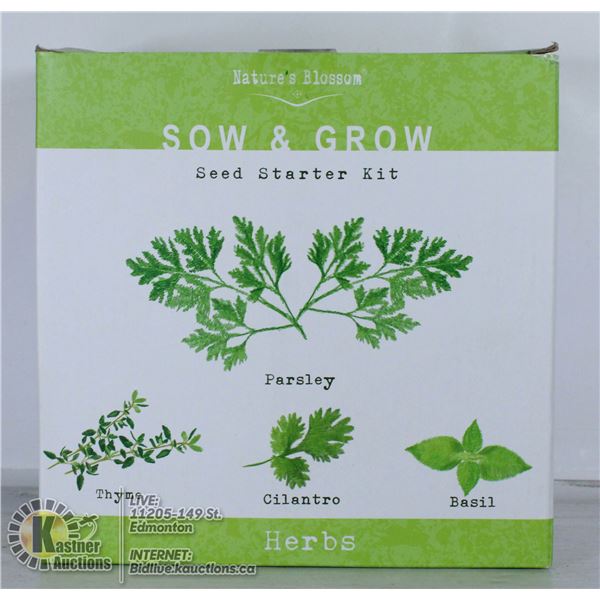 SOW AND GROW SEED STARTER KIT.